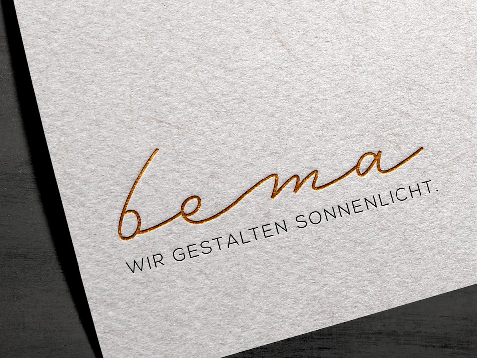 Logo und Visitenkarte bema
