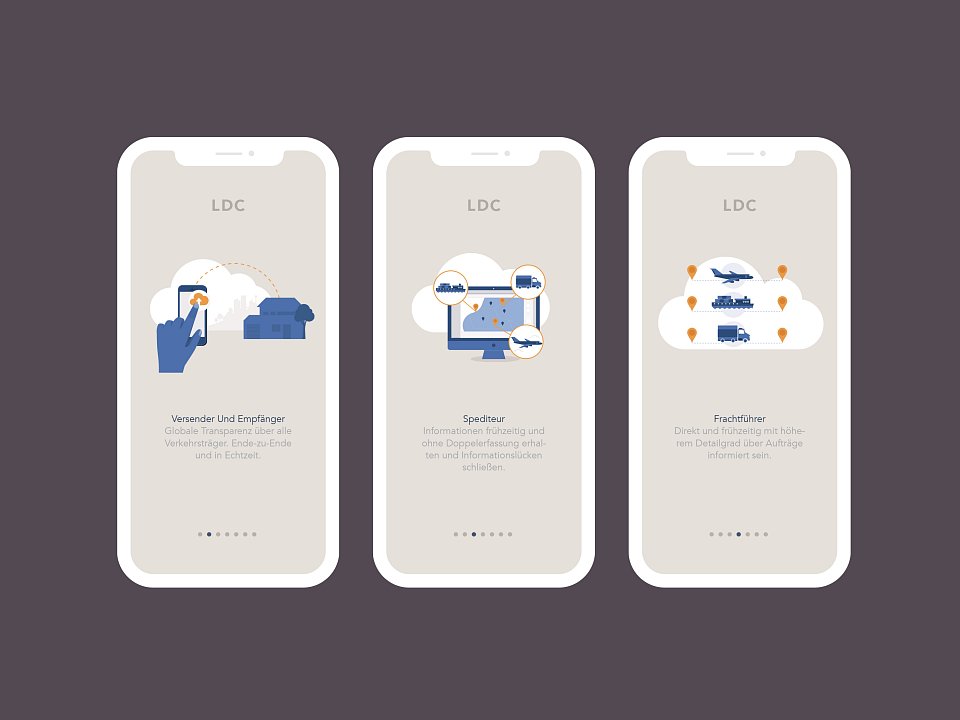 Illustrationen Logistic Data Cloud