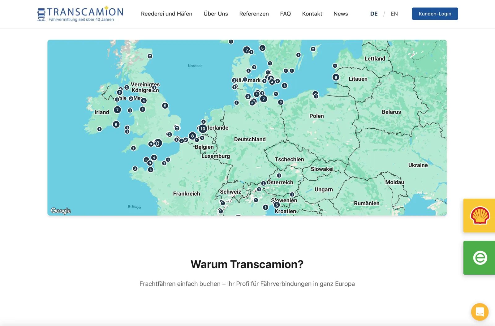 Transcamion Website