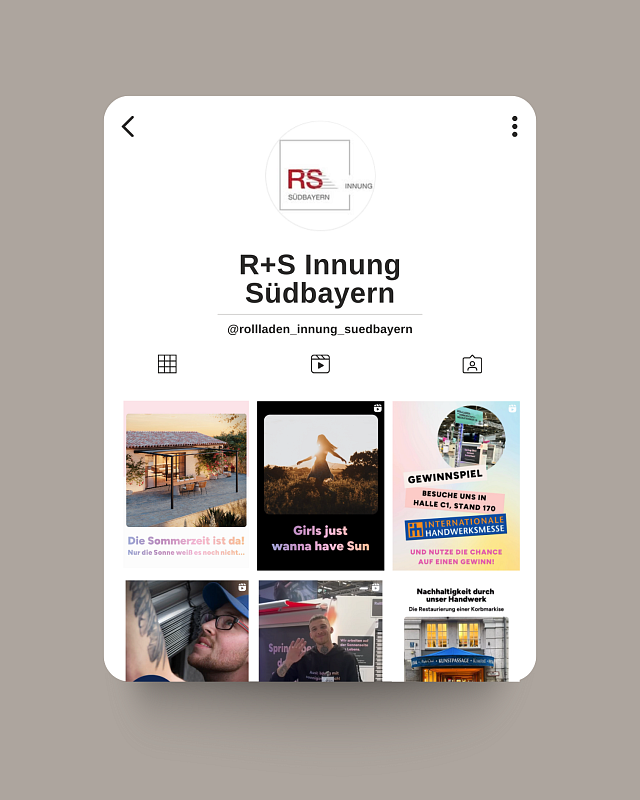 Rollladen- und Sonnenschutzinnung Südbayern