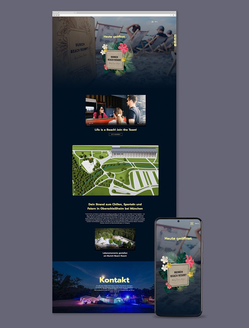 Munich Beach Resort Website